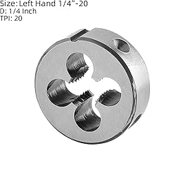 Burkit 1/4"-20 UNC Tap and Die Set Left Hand, 1/4 x