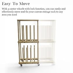 UNZERO Art Storage Rack, Art Canvas Storage, Art