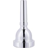 EASTROCK Trombone Mouthpiece,Silver PlatedSmall Shank 12C,Vacuum Packed | Bright Tone, Smooth Rim, Silver-Plated Surface, Vacuum Packed. Fits Most Alto Trombones for Beginners and Jazz Trombonists