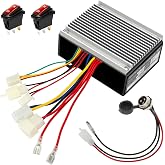 EOPOAYI MX350 Controller Kit for Razor MX350 MX400 V33-36 Dirt Rocket Bike | 24V Control Module Replacement for E200 V13-23 E300 V20+ Electric Scooter Pocket Mod, with On Off Switch Charger Port