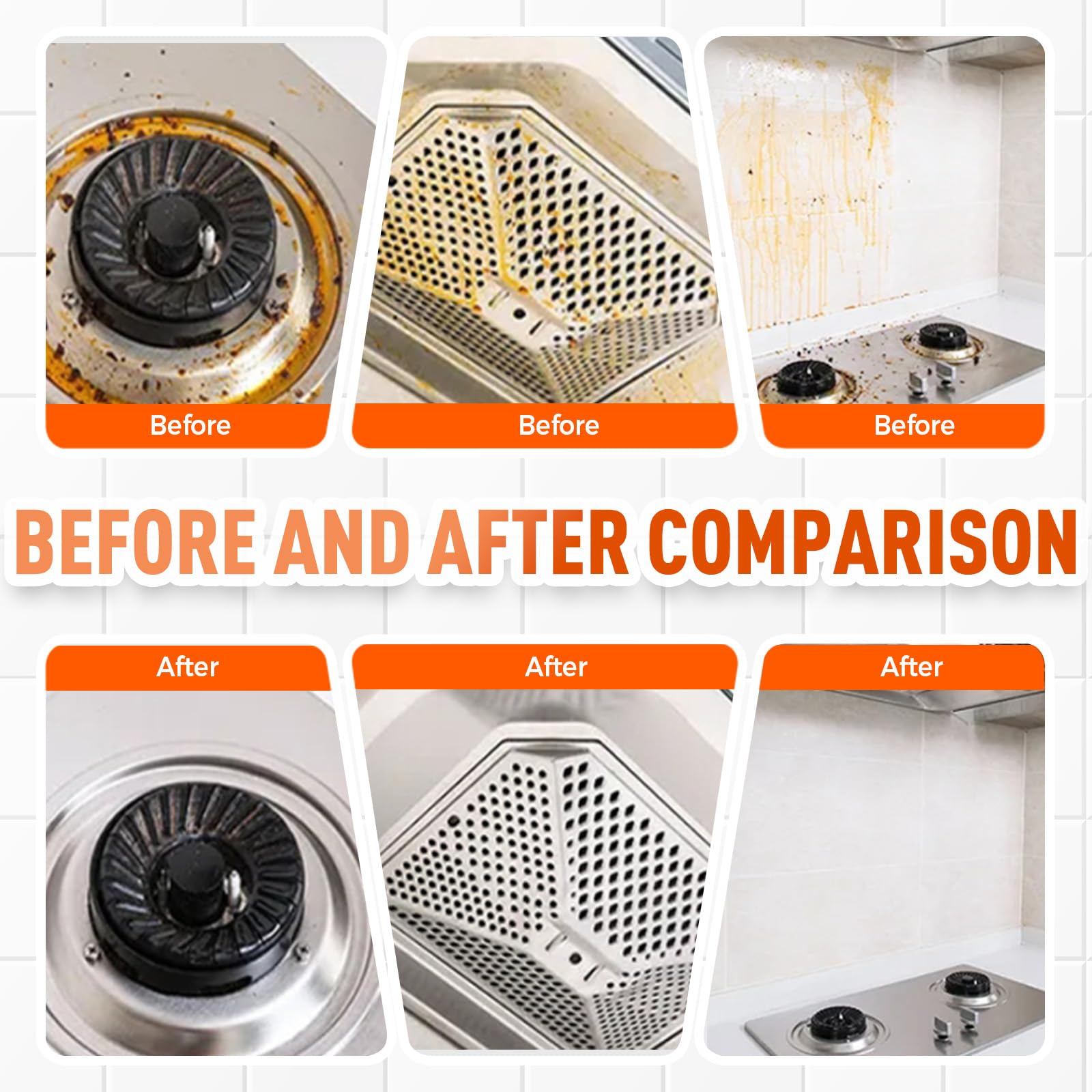 Heavy Duty Kitchen Degreaser, 2026 Neu Fettlöser Küchenreiniger Backofenreiniger Geeignet für Küche Backofen Grill und Herd 240ml (1 Stück) 4