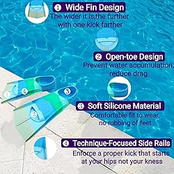 Gugmoy Kids Swim Fins,Comfortable Silicone Flippers