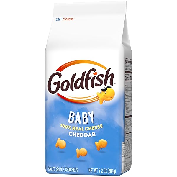 GOLDFISH BABY CHEDDAR CHEESE CRACKERS, 7.2 OZ BAG