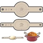 Koolstuffs Silicone Bread Sling Oval and Round, 2 PCS Nonstick＆Reusable Bread Baking Mats, Easy-To-Clean Dutch Oven Liners, S
