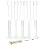 uxcell Plastic Graduated Cylinder, 10ml Measuring