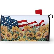 MailWraps Studio M Magnetic Mailbox Cover – Red, White & Blue Bike Design, Fits Standard Mailbox - View #13
