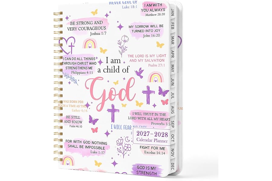 2027 Planner Weekly & Monthly, 6.3" x 8.5", Jan 1 2027 – Jan 2 2028 | A5 planner, Durable Twin-Wire Binding,Laminated Tabs,Ch