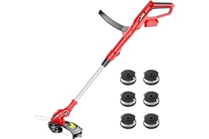 HEINPRO Cordless String Trimmer Compatible with Milwaukee M18 18V Battery, 12-Inch Weed Wacker Cordless, Auto Line Feed, Electric Weed Eater Battery Powered, Grass Trimmer w/ 6 Line Spools (Tool Only)