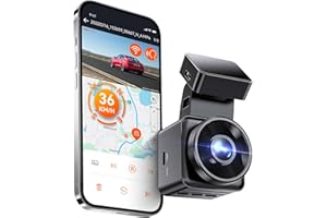 VANTRUE E1 Lite WiFi Mini Dash Cam with GPS and Speed, 1080P Front Dash Camera, Free APP, Voice Control, 24 Hours Parking Mod