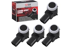 GZGN Backup Reverse Parking Sensor Compatible with Chevy Avalanche Silverado Suburban,GMC Sierra Yukon,Buick Lucerne Enclave 25961317 25962147,4 PCS Reverse Rear Bumper Parking Assist Sensors
