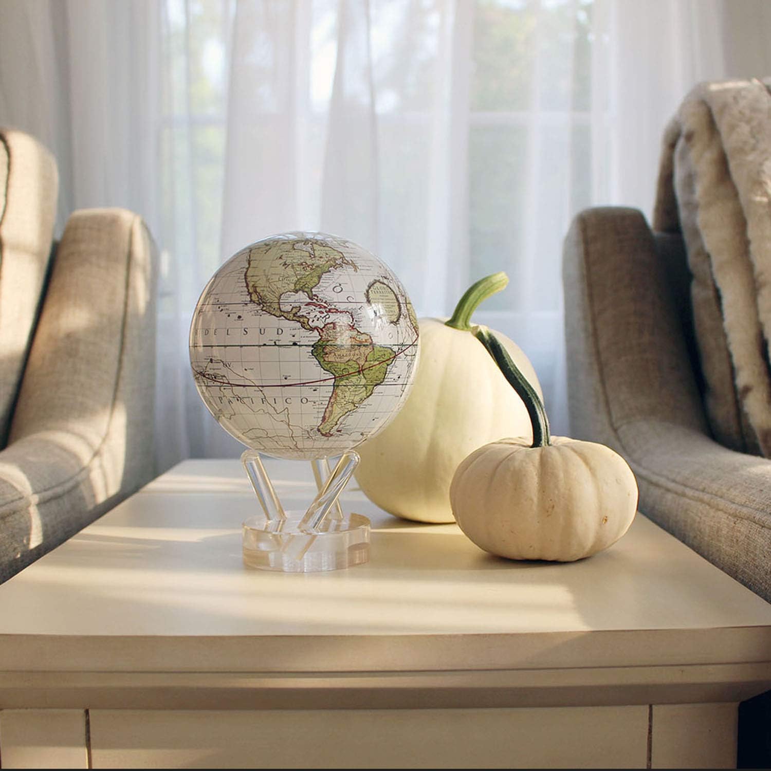 MOVA Globe - Antique Cassini White Signature (6") - Image 3