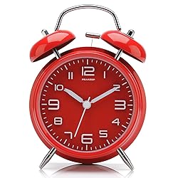 Peakeep 4.5 Inches Twin Bell Loud Alarm Clock for