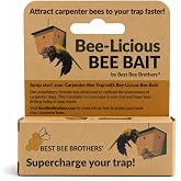 Best Bee Brothers Bee-Licious All-Natural Carpenter Bee Lure, 10 mL, 1-Pack | Carpenter bee pheromone bait in a squeeze tube; apply a dime-size amount to compatible carpenter bee traps