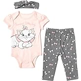 Disney Pixar Toy Story Lion King Minnie Mouse Baby Girls Bodysuit Pants and Headband 3 Piece Outfit Set Newborn to Infant