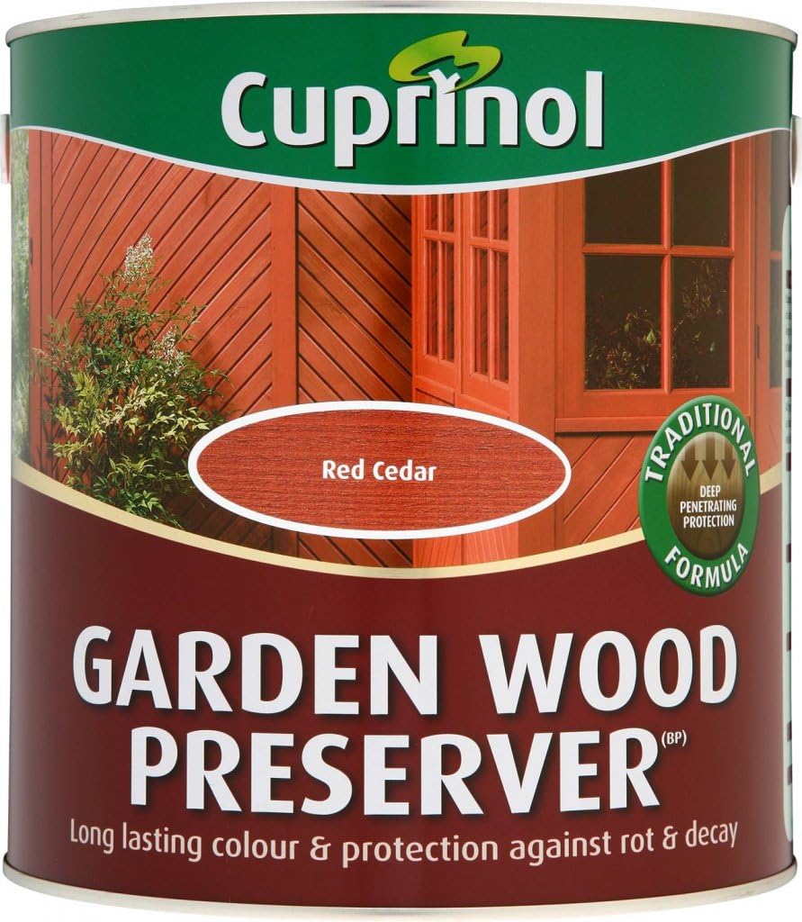 Cuprinol Garden Wood Preserver 4L Red Cedar Amazon.co.uk DIY & Tools