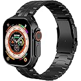 SEURE Titanium Band Compatible with Apple Watch Ultra 3 2 1 Band 49mm 46mm 45mm 44mm 42mm For Men,Luxury Wristbands Lightweight Strap for iWatch Series 11 10 9 8 7 6 5 4 SE
