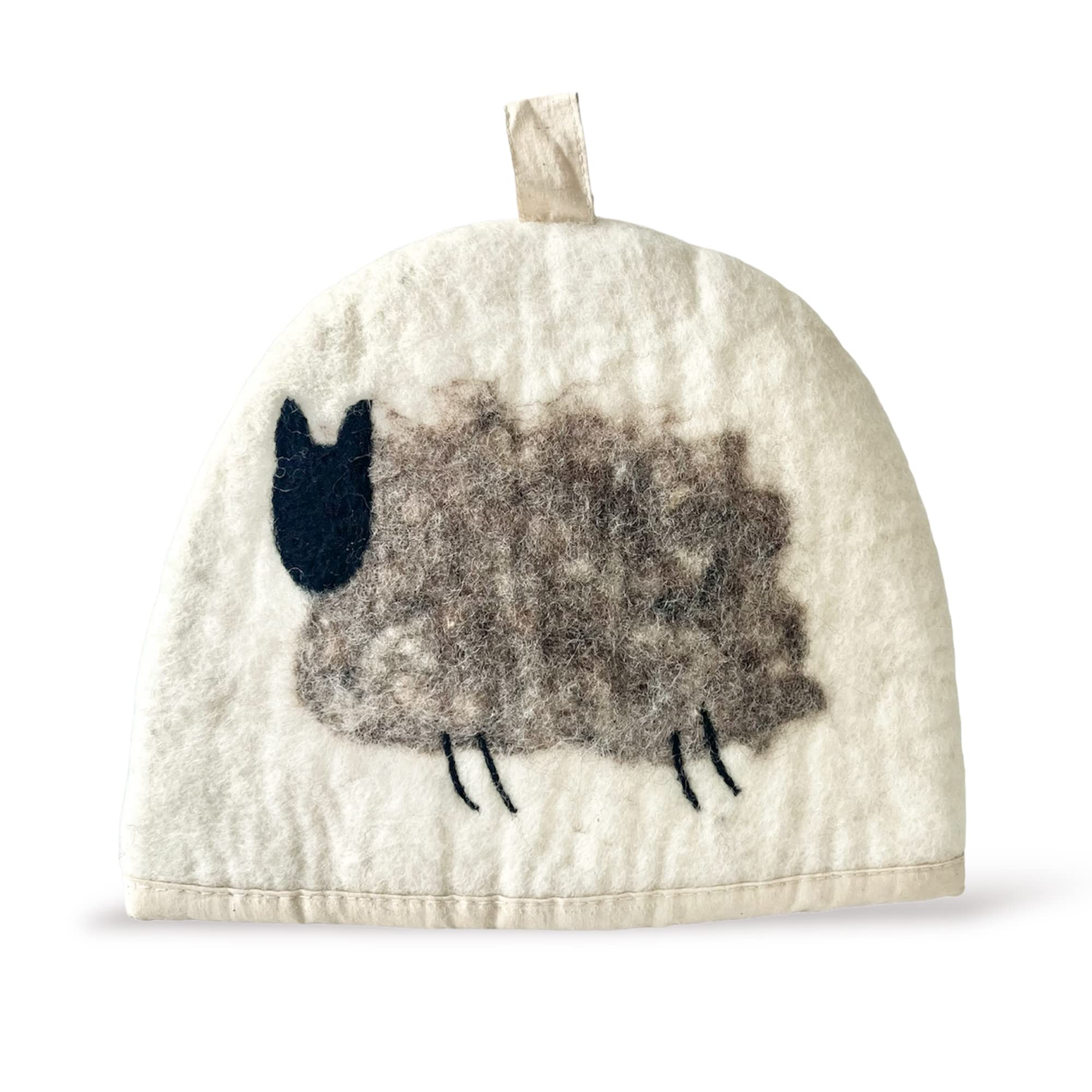 Photo 1 of Glaciart One Wool Teapot Cozy Kettle Cover | Dome Shaped Large Tea Cosy, Kettle or French Press | Handmade & Needle Felted from Natural Wool | Warms Up to 2 Hours | Great as Gift