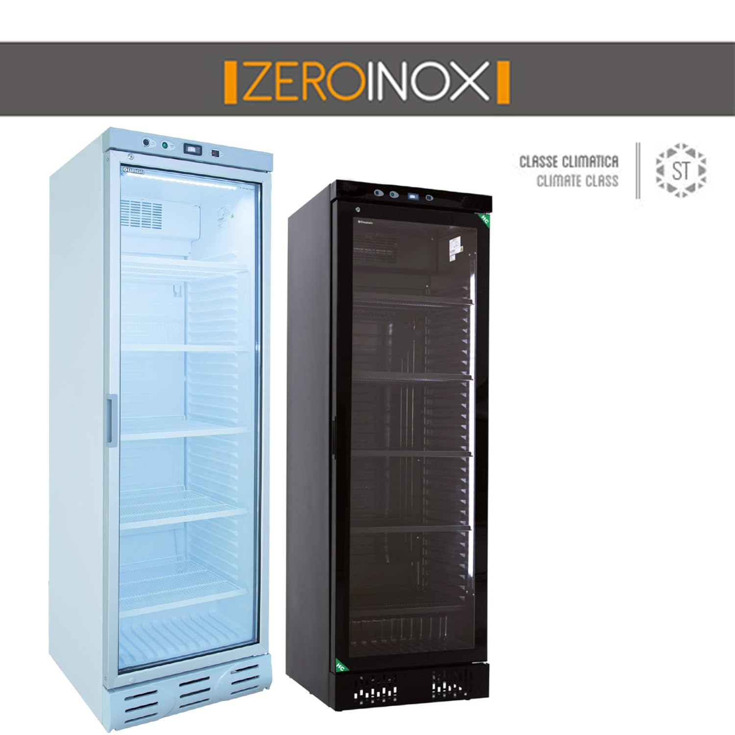 ZeroInox Nevera Vitrina bibibibite - Refrigeración estática con ...