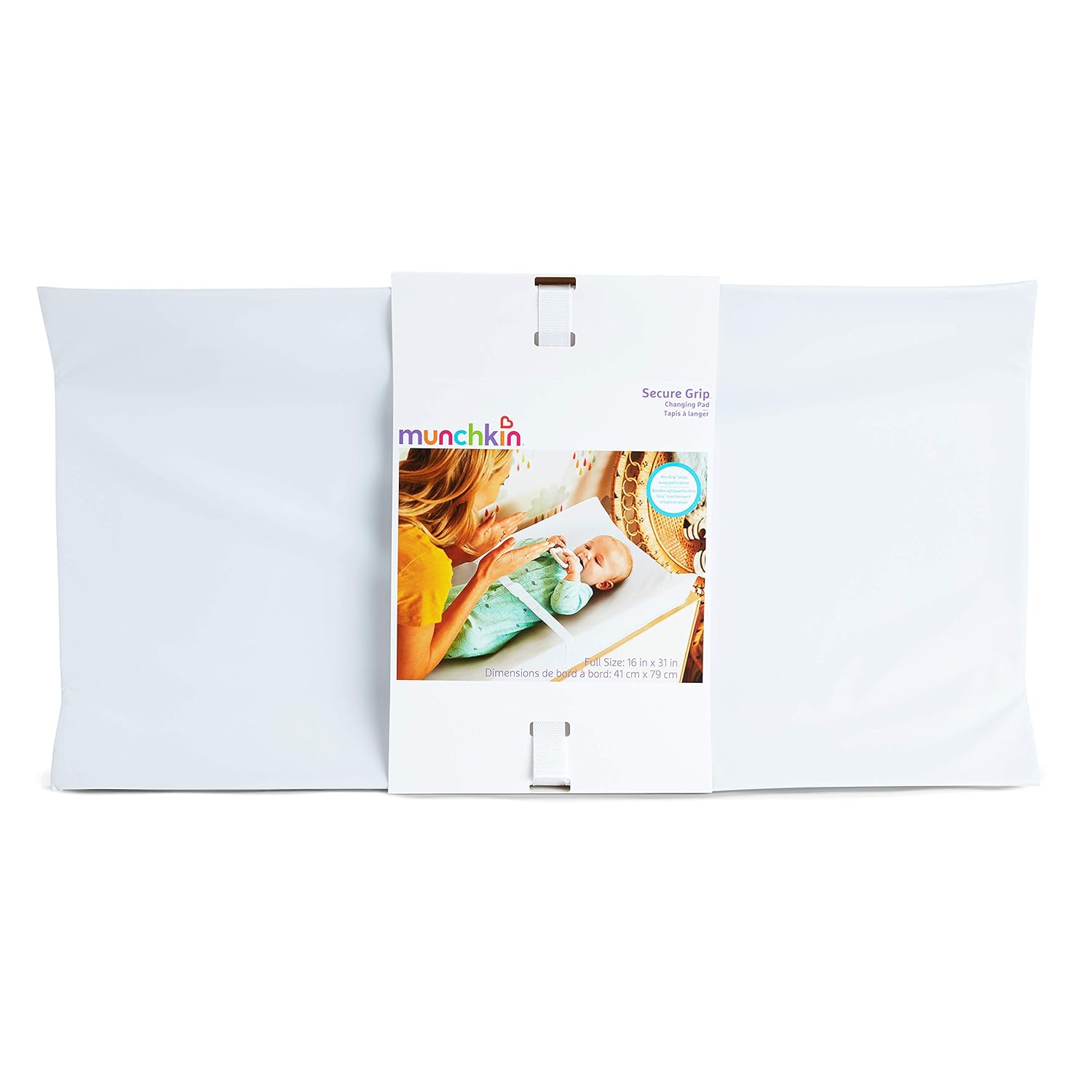 Munchkin Secure Grip Waterproof Diaper Changing Pad, 16" x 31": Baby