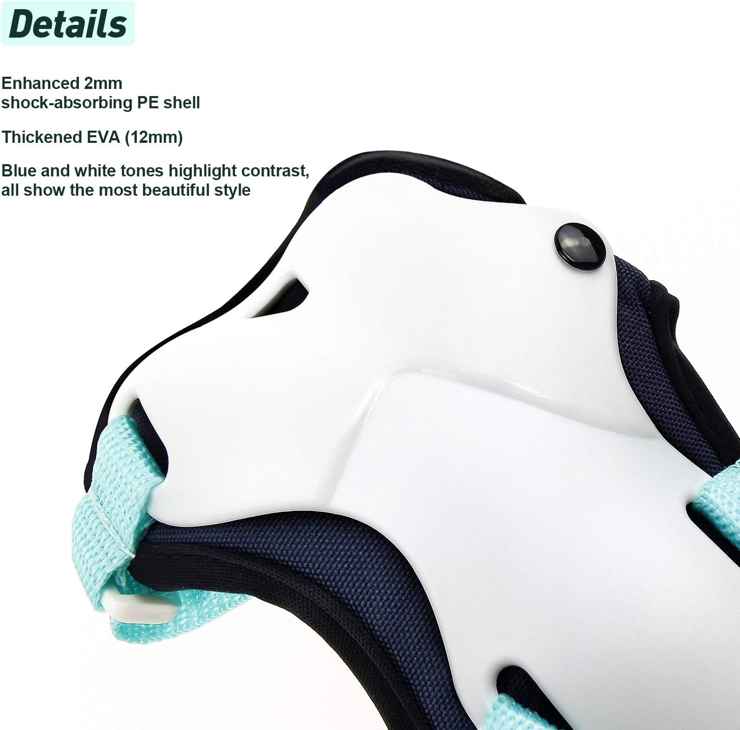 Dark Lightning Adult/Youth/Junior Knee Pads Elbow Pads Wrist Guards 3 in 1 Protective Gear, for Skateboard, Roller Skate, Inline, Cycling, MTB Bike, Scooter : Sports & Outdoors