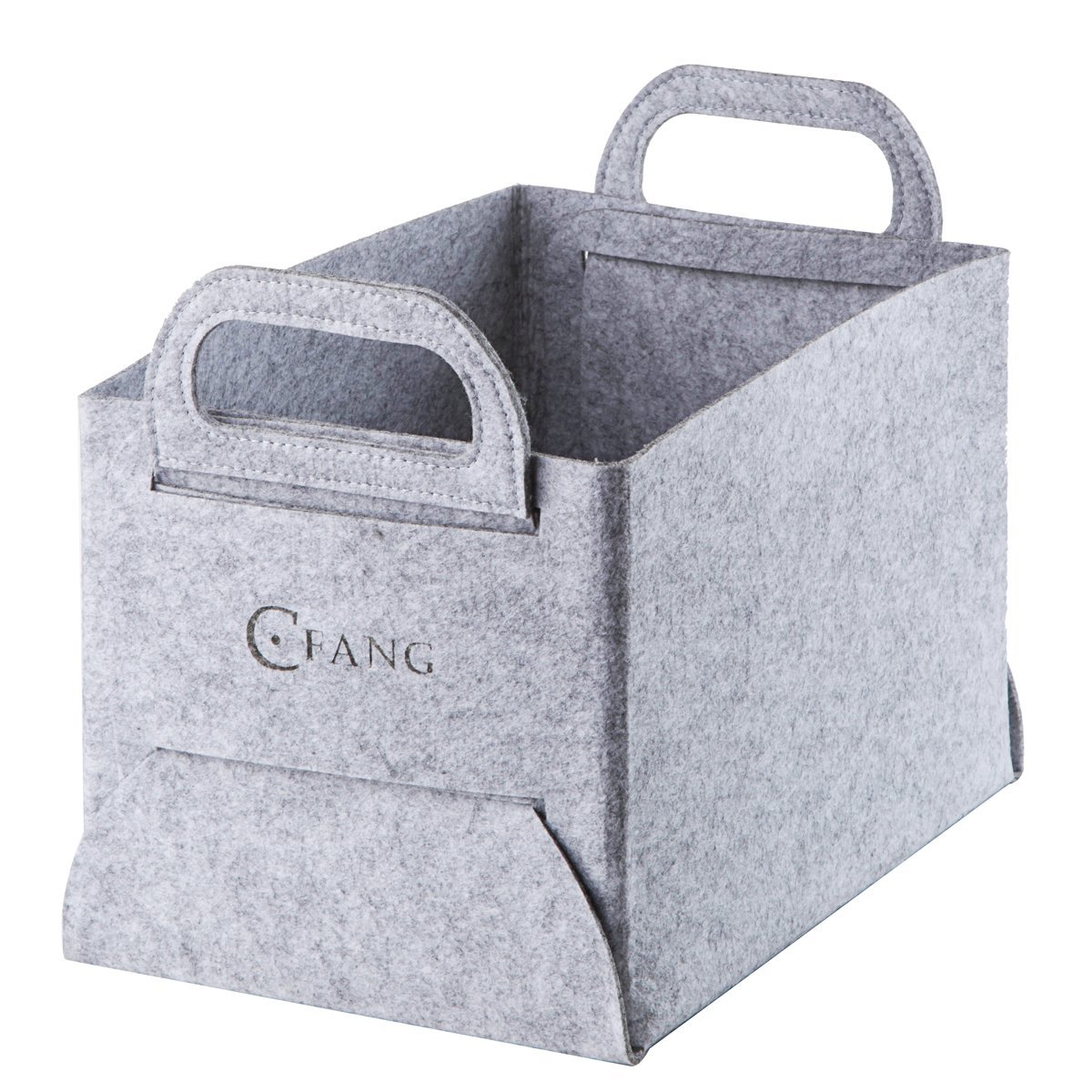 Collapsible Storage Bin Basket Organizing Box Closet Organizer with Handles for Office, Bedroom, Toys, Laundry(Grey)