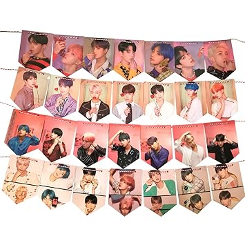 28pcs Map Of The Soul Persona Banner Hanging Flags With 8 Meter