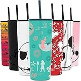 Simple Modern Disney Character Insulated Tumbler Cup with Flip Lid and Straw Lid | Reusable Stainless Steel Water Bottle Iced
