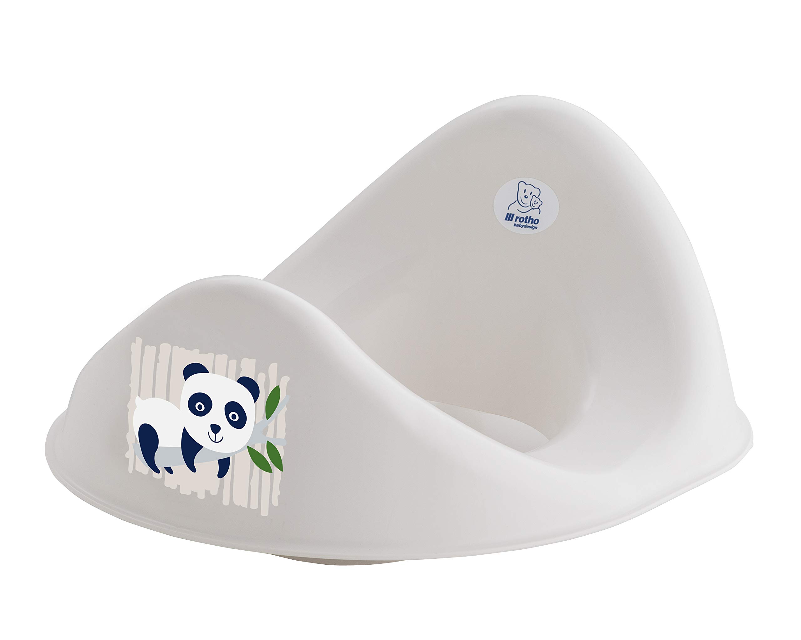 Rotho Babydesign Bio Toilet Seat with Panda, 100% Biodegradable, 32.6 x 26.3 x 15.8 cm, Organic White