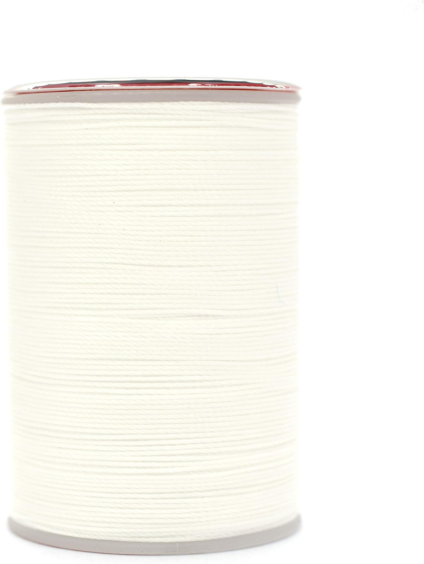 0.45 mm Round Waxed Thread Leather Craft Hand Sewing DIY (White)