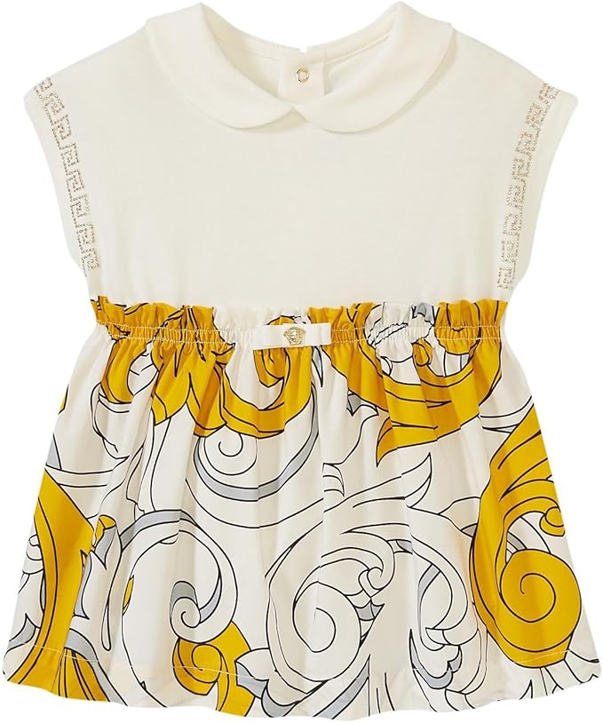 Versace Kids Baby Girls' Collar Dress with Macrobarocco