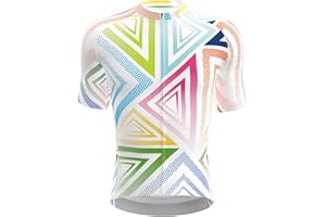 Wulibike Men's Cycling Jerseys Short Sleeve Bike Biking Shirts Full Zip with Pockets Road Bicycle Clothing