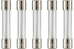 Bussmann MDL-1 Glass Fuse 1 Amp 250 Volt Time Delay (Slo-blo) 3AG 1/4 x 1-1/4 (5 Pack)