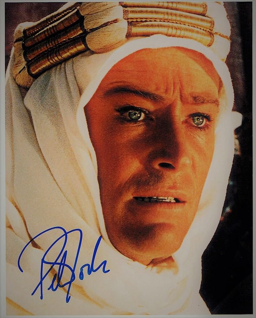 Peter O'Toole 映画「アラビアのロレンス」自筆サイン
