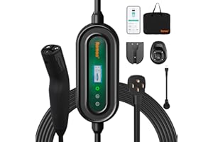 ROMAA Level 2 EV Charger for Tesla, WiFi APP, 40A Portable EV Mobile Charger for Tesla, 25FT Cable with 240V NEMA 14-50 Plug & NEMA 5-15 Adapter, NACS Connector,Home Wall Charger for Tesla Model Y/3/S/X