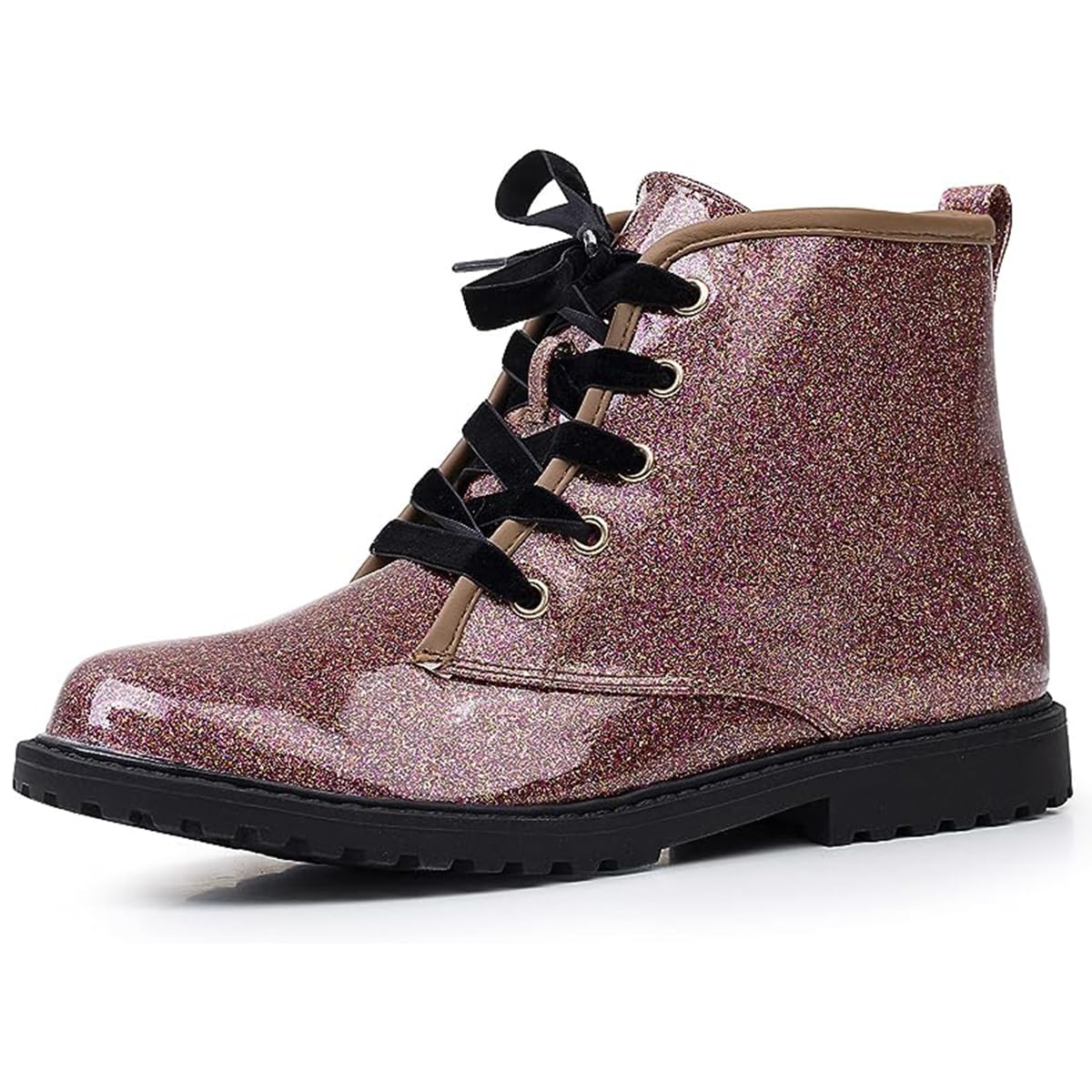 FITORY Girls/Boys Ankle Combat Boots with Side