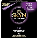 SKYN Elite – 36 Count – Ultra-Thin, Lubricated Latex-Free Condoms