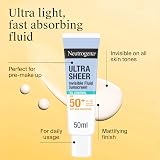 Neutrogena Ultra Sheer Invisible Fluid Sunscreen SPF50+ 50ml Oil Control view 3