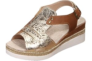 Willisos Womens Platform Espadrilles Wedge Sandals, Slip on Comfortable Ankle Strap Sandals for Women Casual Dressy Summer