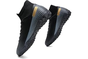 HaloTeam Men's Soccer Shoes Cleats Professional High-Top Breathable Athletic Football Boots for Outdoor Indoor TF/AG 3US-11US