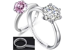 Moivi Ring Size Adjuster for Loose Rings 12 Pack 4 Sizes Invisible Silicone Ring Guard resizer sizers Spiral Adjuster RSA-01