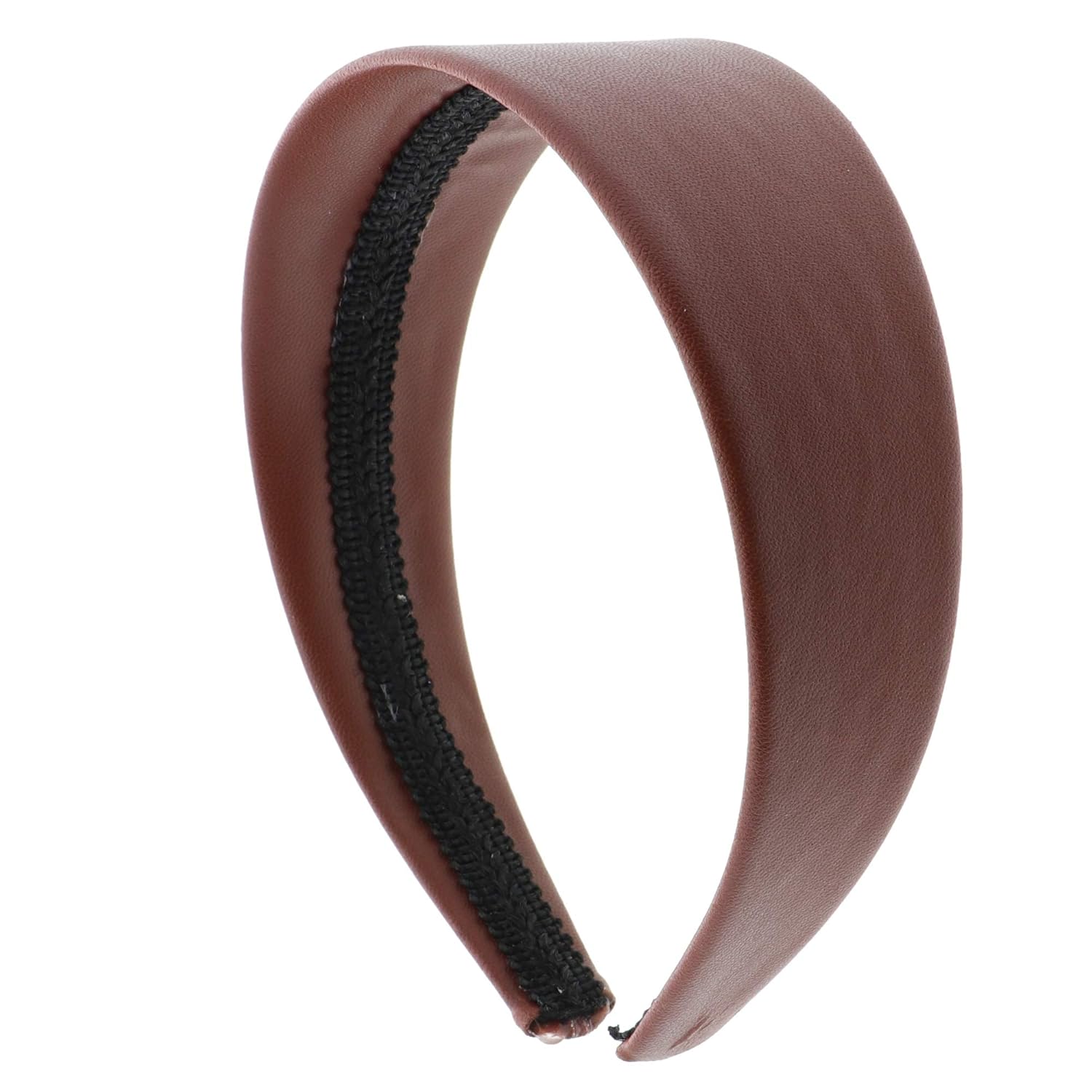 2 Inch Wide Leather Like Headband Solid Hair band for Women and Girls - Light Purple: Beauty