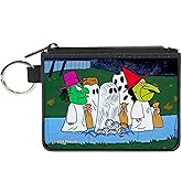 Buckle-Down Peanuts Wallet, Coin Purse, Peanuts Gang Halloween Trick or Treat Group Pose, Canvas