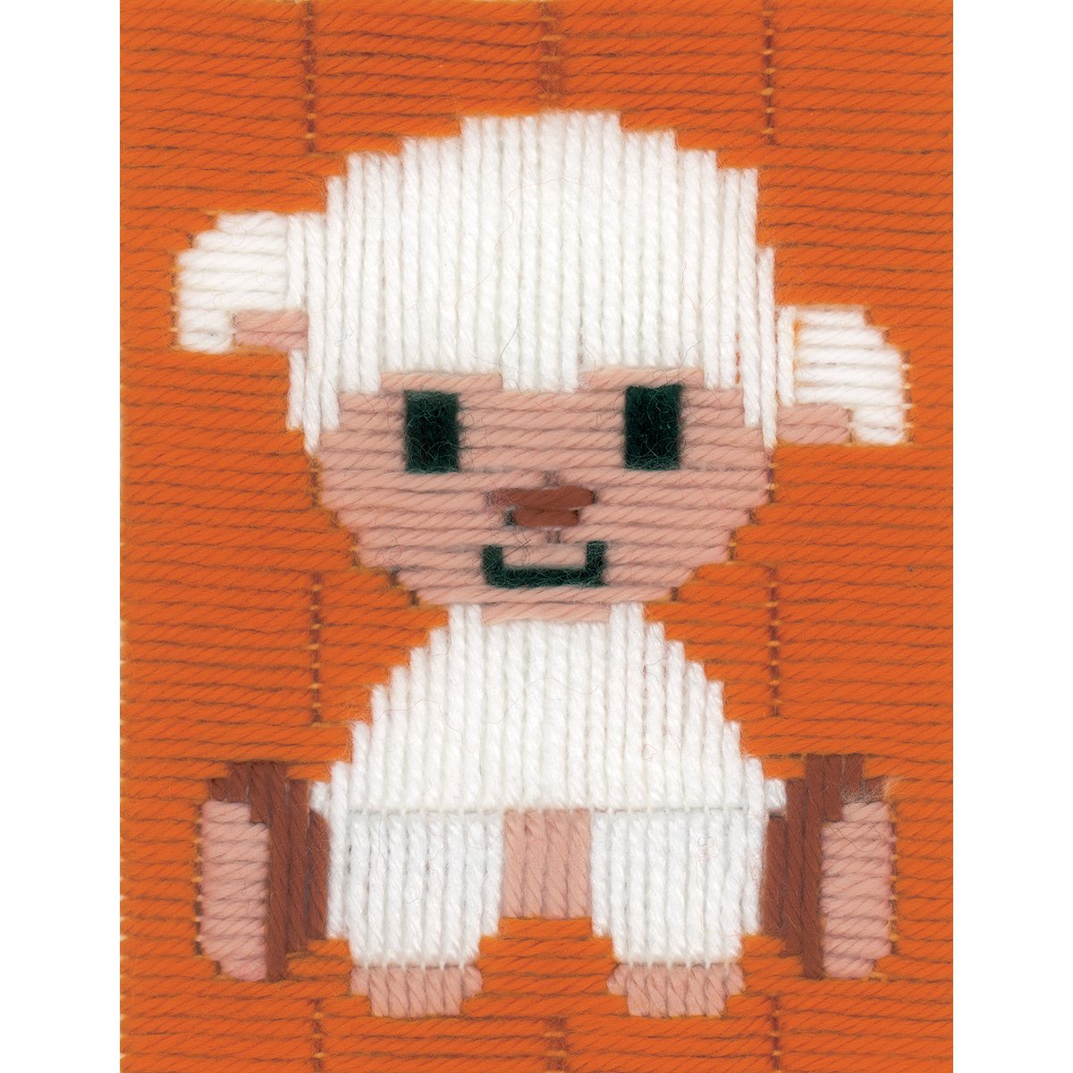 Vervaco Long Stitch Kit: Lamb, Other, NA, 12.5 x 16cm