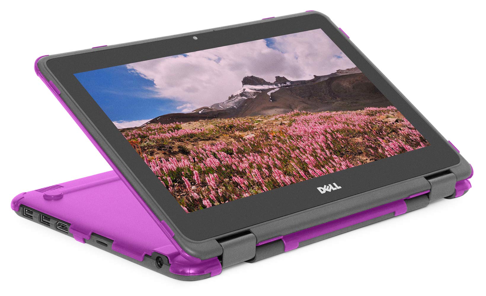 mCover Case Compatible for Dell 11.6" Chromebook 3120/3100 / 3110 2-in-1 Education Series(with 360 ° Hinge) Laptop ONLY (NOT Fitting Any Other Dell Models) - Purple
