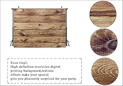 LTLYH 7x5ft Wood Backdrop for Photography Rustic