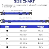 Joytale Reflective Dog Collar XLarge Navy Nylon Neoprene Padded Adjustable view 6