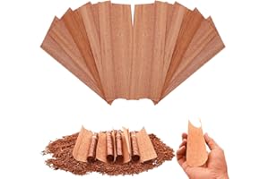PEOKPIPLE Spanish Cedar Wood Sheets for Cigars (10 Pack) - Premium Humidor Accessories, Veneer Lumber Strips Fits All Tubes/Jars/Boxes, Divides & Enhances Cigar Aroma