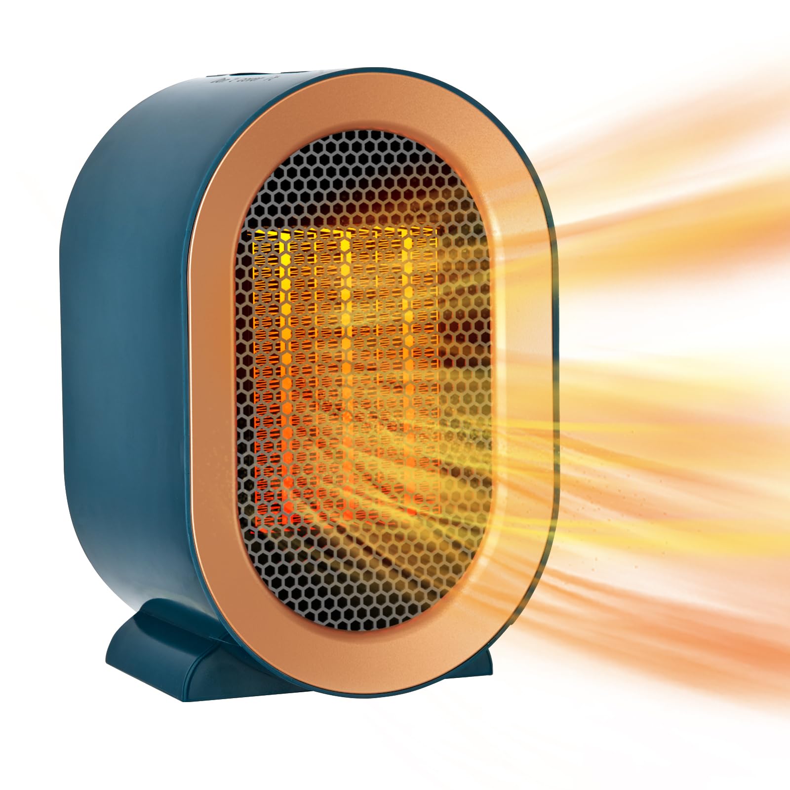 Timiyou Electric Heater, Fan Heaters for Home Low Energy Silent, Mini Ceramic Heater with 2 Heat Settings, Overheating & Tip-Over Protection, Portable Space Heater for Office, Home and Bedroom