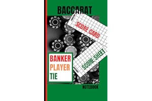 Baccarat Score Card / Score Sheet Notebook: Included inside this book - Note Taking / Track Your Betting / Winnings and Losse