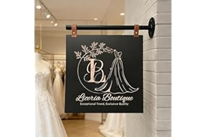 Custom Double Sided Blade Sign for Boutique Shop, Outdoor Wall Mount Acrylic Logo Business Sign, Personalized Storefront Adve